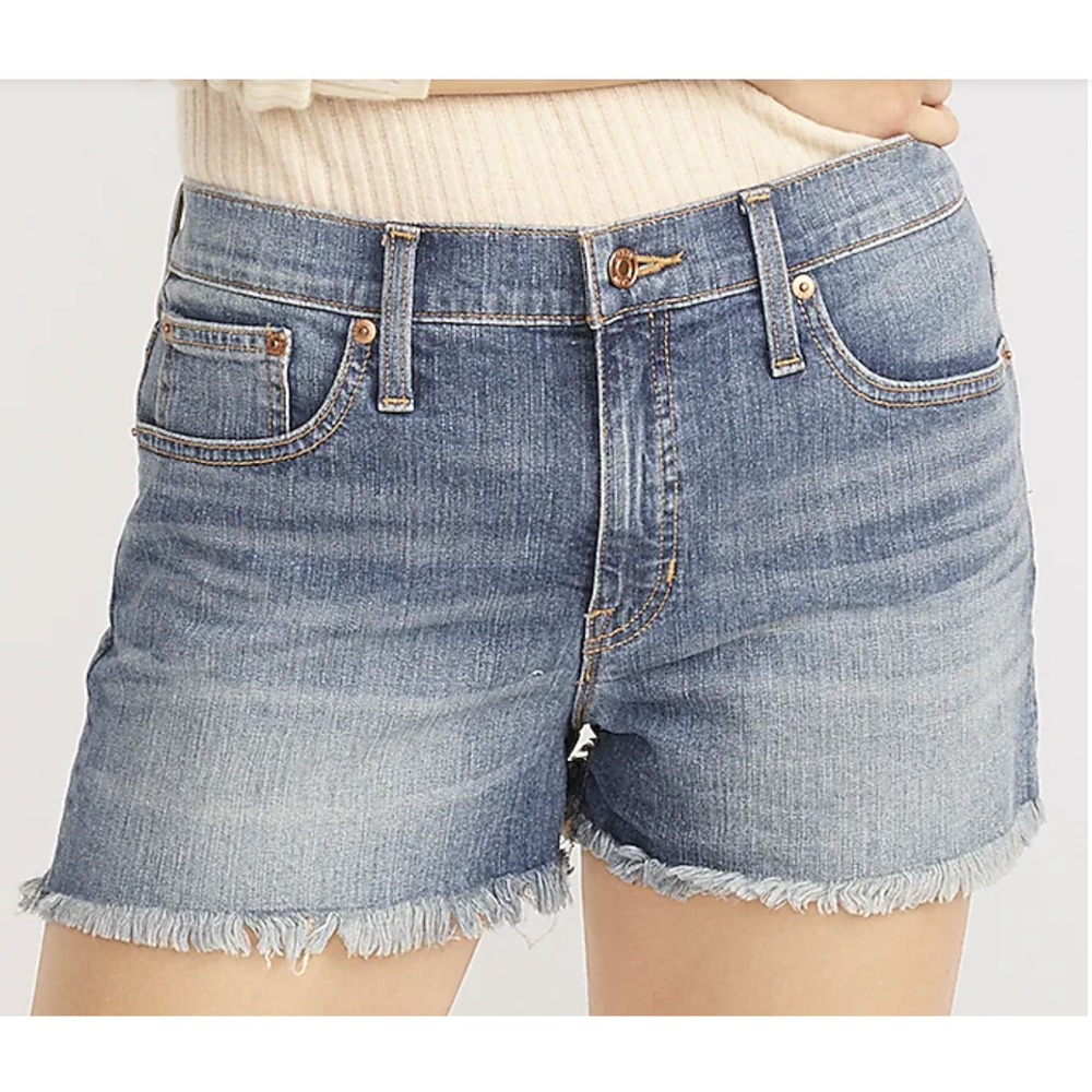 J Crew Mid-Rise Denim Jean Short in Squash Wash | Plus size 35 | NWT